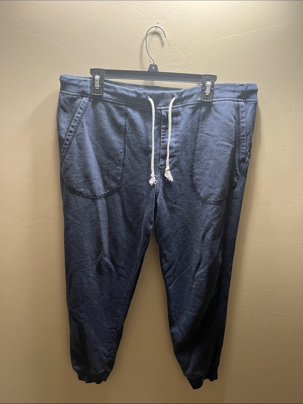 J. Crew Navy Sweatpants with White Drawstring